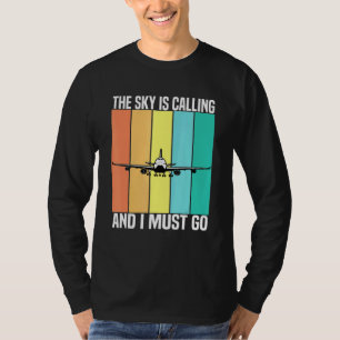 Vintag ruft der Himmel und ich muss Flugzeug gehen T-Shirt