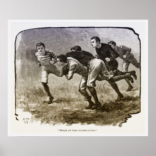 Vintag Rugby - Archivdruck Poster (Vorne)