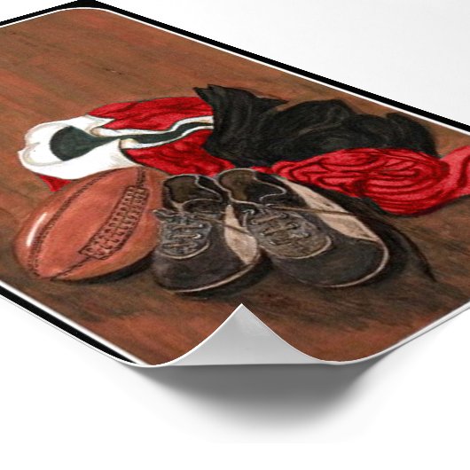 Vintag Rugby Poster (Ecke)