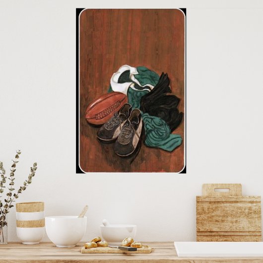 Vintag Rugby Poster (Küche)