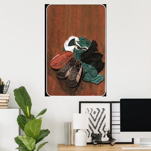 Vintag Rugby Poster (Heimbüro)