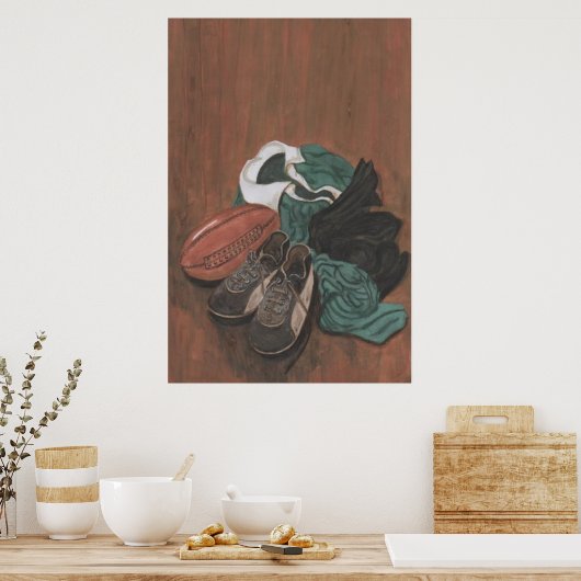 Vintag Rugby Poster (Küche)