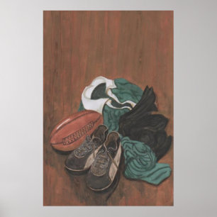 Vintag Rugby Poster