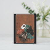 Vintag Rugby Postkarte (Stehend Vorderseite)