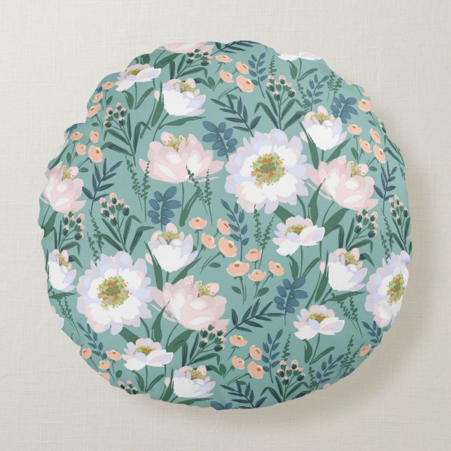 Vintag Rundes Kissen (Vorderseite)