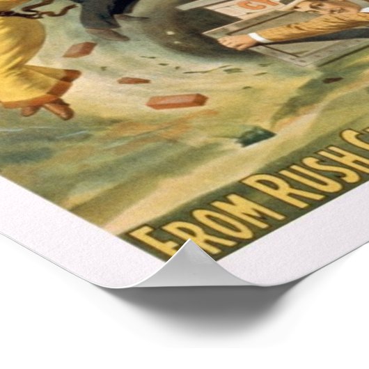 Vintag Rush City Poster (Ecke)