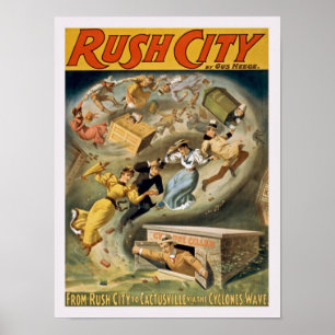 Vintag Rush City Poster