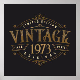 Vintag Rustikal 1973 Poster