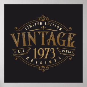 Vintag Rustikal 1973 Poster