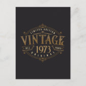 Vintag Rustikal 1973 Postkarte (Vorderseite)