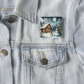 Vintag/rustikal/Schneemann/Weihnachten Button (Beispiel)