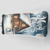 Vintag/rustikal/Schneemann/Weihnachten Golf Headcover (Vorderseite)
