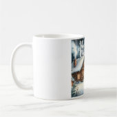 Vintag/rustikal/Schneemann/Weihnachten Kaffeetasse (Links)