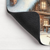 Vintag/rustikal/Schneemann/Weihnachten Mousepad (Ecke)