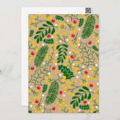 Vintag Rustikale Grüne Heilige Berry Weihnachten (Vorne/Hinten)