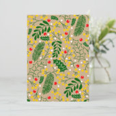 Vintag Rustikale Grüne Heilige Berry Weihnachten (Stehend Vorderseite)