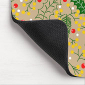 Vintag Rustikale Grüne Heilige Berry Weihnachten Mousepad (Ecke)