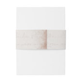 Vintag Rustikale Wasserfarbe Romantische Braun Einladungsbanderole (Rückseitenbeispiel)