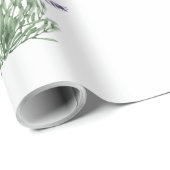 Vintag Rustikaler Lavendel White Geschenkpapier (Rolleneckpunkt)