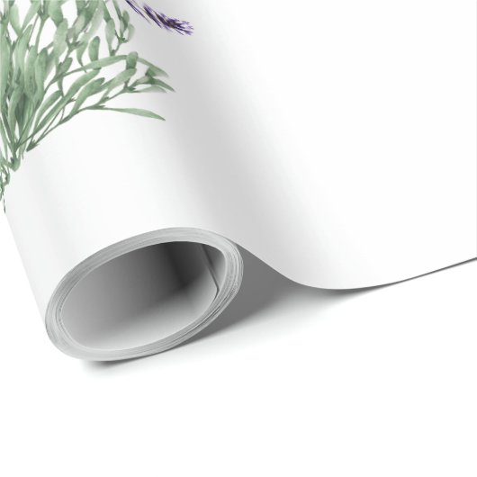 Vintag Rustikaler Lavendel White Geschenkpapier (Rolleneckpunkt)