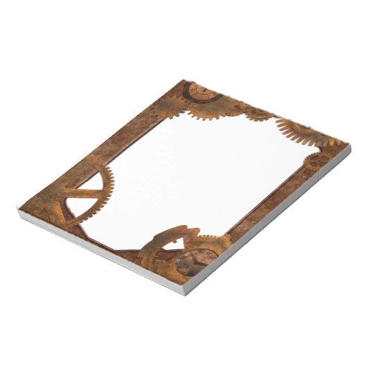Vintag Rustikaler Steampunk Notizblock (Rotiert)