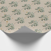 Vintag Rustikaler Weihnachtslaurel Geschenkpapier (Ecke)