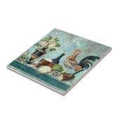 Vintag Rustikales 1825 französisches Stillleben mi Fliese (Seite)