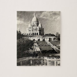 Vintag Sacré-Coeur de Montmartre in Paris Foto Puzzle