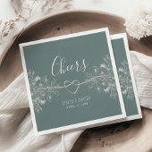 Vintag Sage Green Wedding Serviette