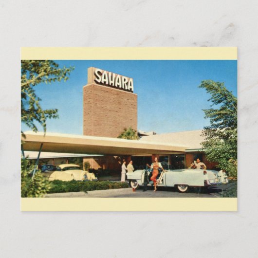 Vintag Sahara Hotel Las Vegas Postcard Postkarte (Vorderseite)