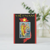 Vintag Saigon Vietnam Travel Postkarte (Stehend Vorderseite)