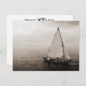 Vintag Sailboat Postcard Postkarte (Vorne/Hinten)