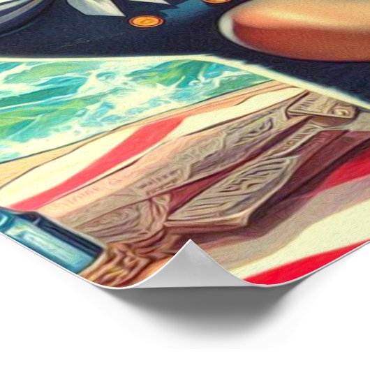 Vintag Sailor Button Ups Poster (Ecke)