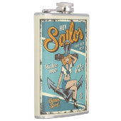 Vintag Sailor Flachmann (Rechts)