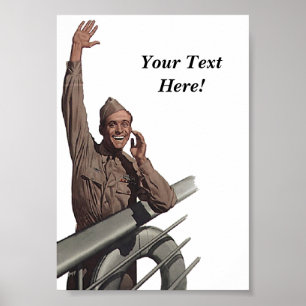 Vintag Sailor Shout Poster