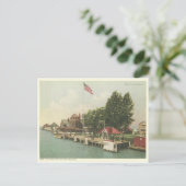 Vintag Saint Claire Detroit Michigan Postkarte (Stehend Vorderseite)