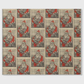 Vintag Saint Nick Ad Geschenkpapier (Flach)