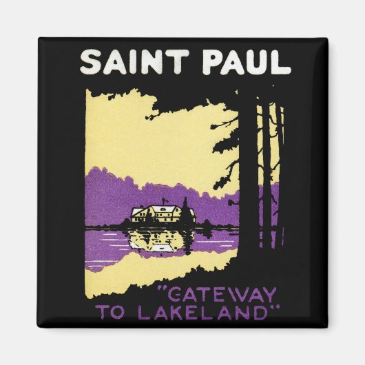 Vintag Saint Paul, Minnesota Magnet (Vorne)