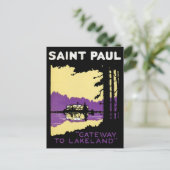 Vintag Saint Paul, Minnesota Postkarte (Stehend Vorderseite)