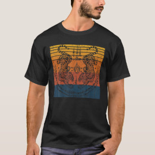 Vintag Sak Yant Tattoo Twin Tiger A Retro Muh The T-Shirt