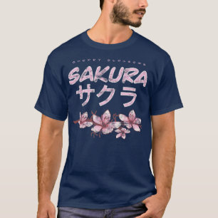 Vintag Sakura Blume Cherry Blossom Tag Japanisch T-Shirt