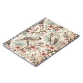 Vintag Sakura Cherry Blossom & Bird Ästhetik 2 Notizblock (Linke Seite)