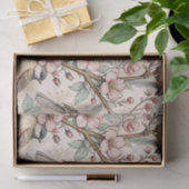 Vintag Sakura Cherry Blossom & Bird Ästhetik 2 Seidenpapier (Geschenk)