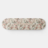 Vintag Sakura Cherry Blossom & Bird Ästhetik 2 Skateboard (Horizontal)