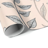 Vintag Sakura Cherry Blossom & Bird Ästhetik 3 Geschenkpapier (Rolleneckpunkt)