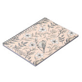 Vintag Sakura Cherry Blossom & Bird Ästhetik 3 Notizblock (Linke Seite)