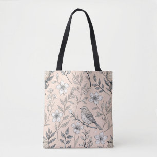 Vintag Sakura Cherry Blossom & Bird Ästhetik 3 Tasche