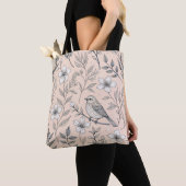 Vintag Sakura Cherry Blossom & Bird Ästhetik 3 Tasche (Von Nahem)
