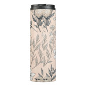 Vintag Sakura Cherry Blossom & Bird Ästhetik 3 Thermosbecher (Rückseite)