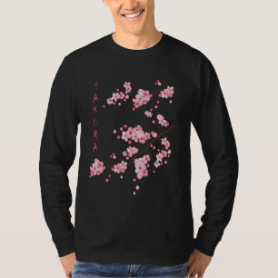 Vintag Sakura Cherry Blossom Japanisch Grafik A T-Shirt